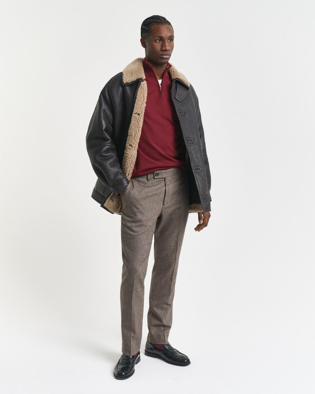 Extrafine Merino Wool Half Zip