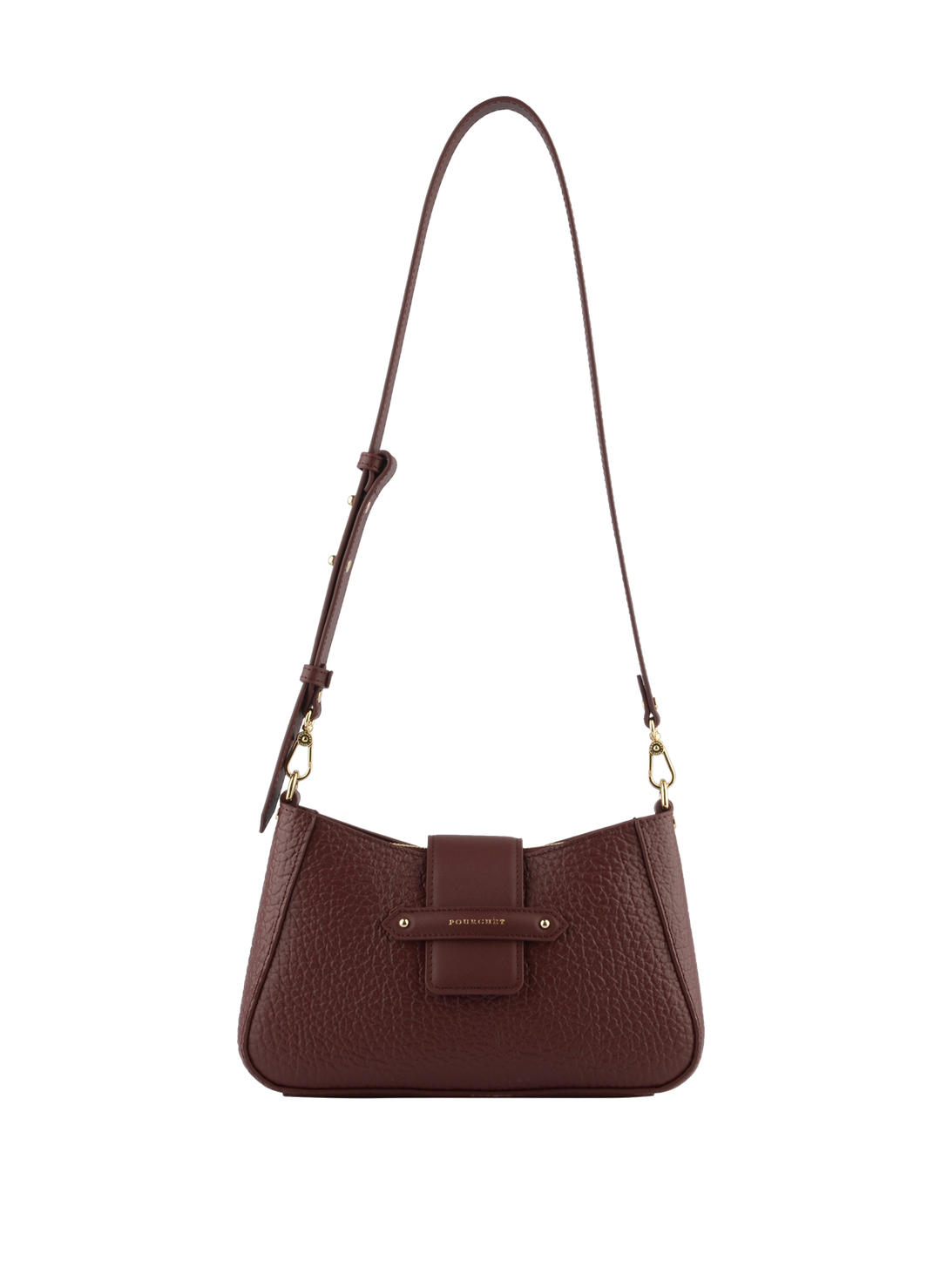 Cowhide leather small size shoulder bag