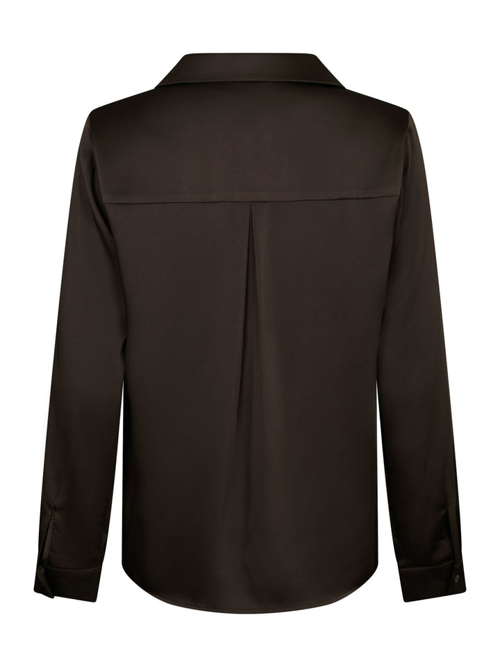 Hazelle Drapy Satin Shirt