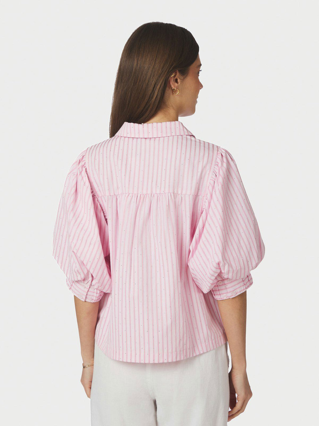 Etta Soft Stripe Stone Shirt