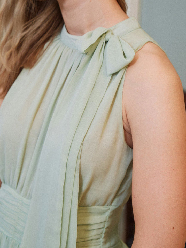 Marli Solid Chiffon Dress