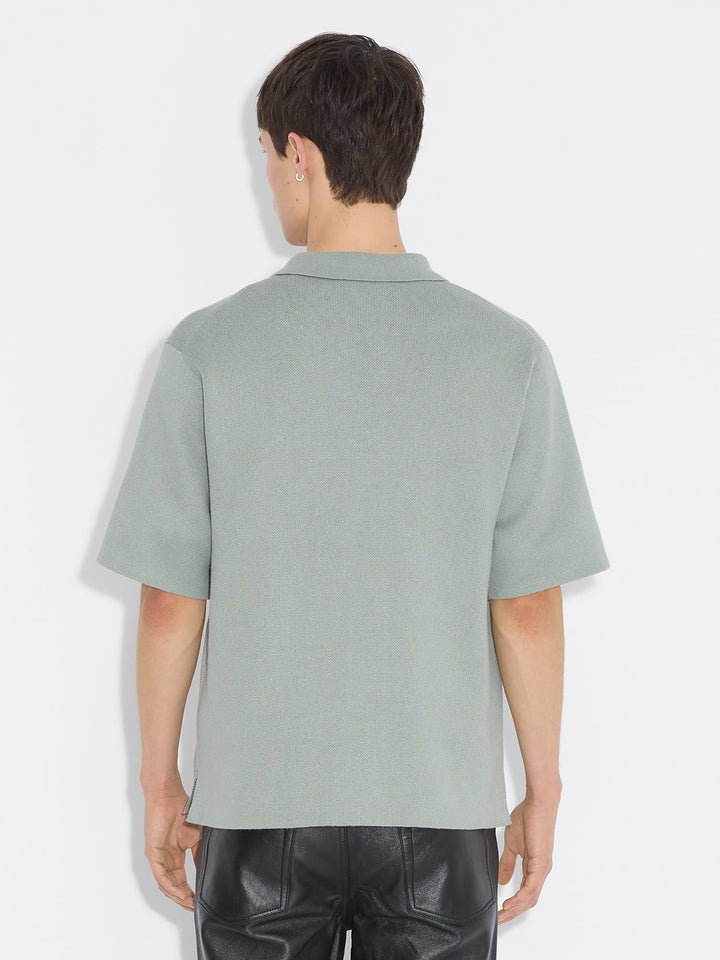 Jacquard Knit Zip Through