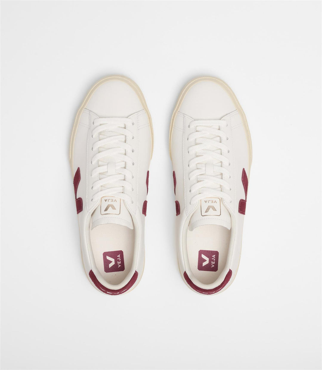 Campo leather white grenat