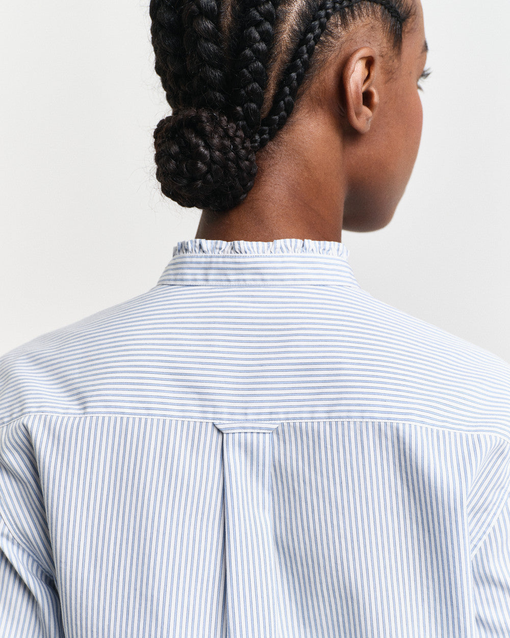 Reg Striped Frill Detail Shirt