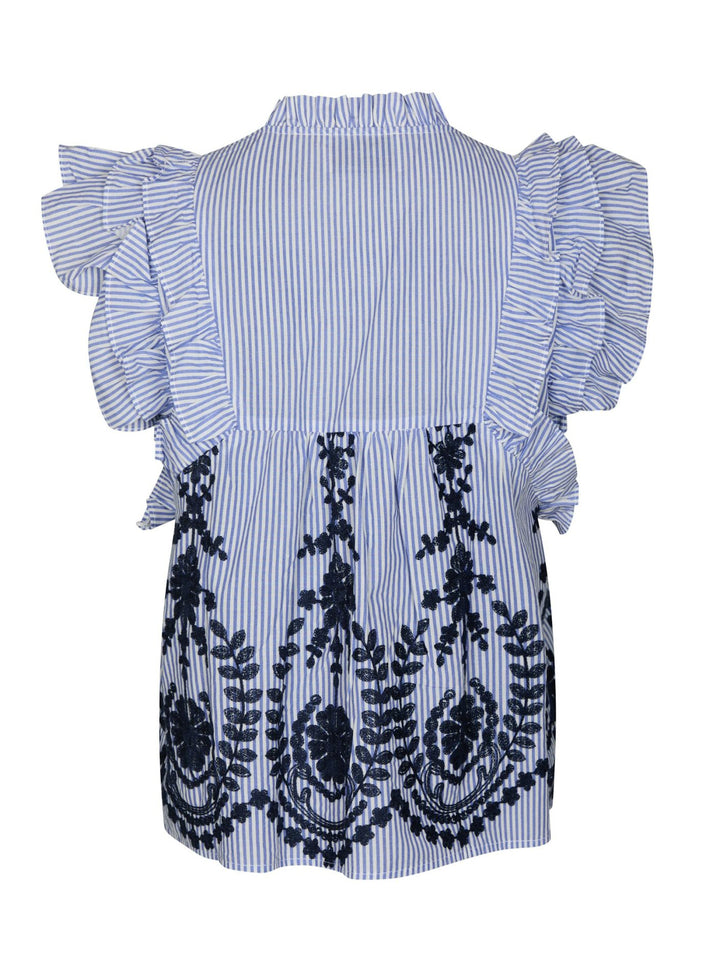 Jayla Stripe Embroidery Top