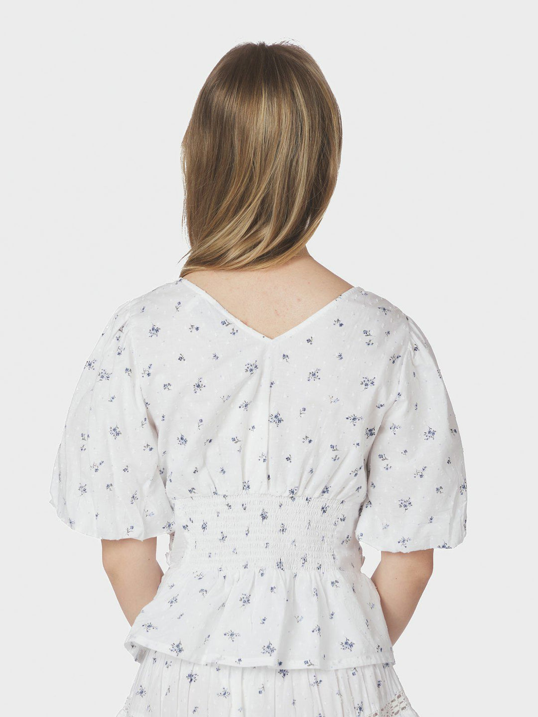 Sapura Flower Dobby Blouse