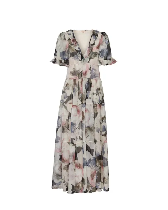 Organza Ruffle Dress