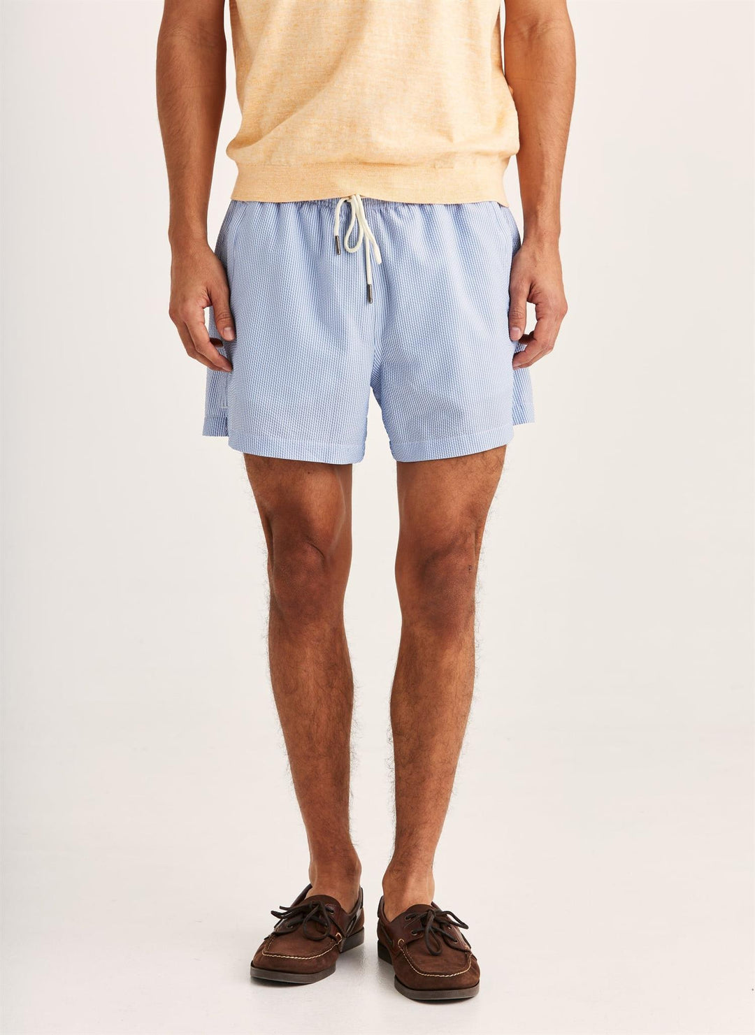 Morris Seersucker Bathing Trunks
