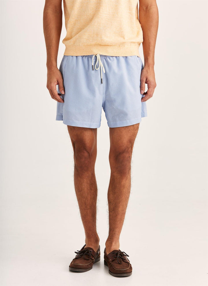Morris Seersucker Bathing Trunks