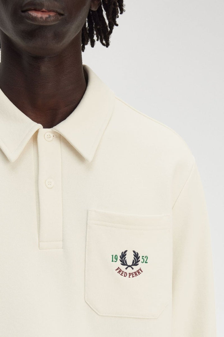 Embroided Champion Collared Sweatshirt