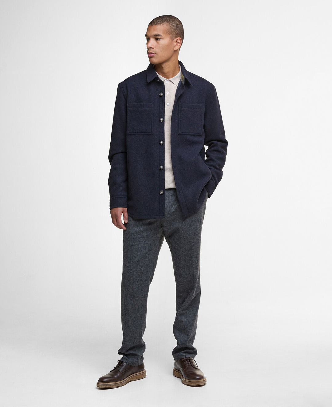 Marlow Tailored Wool Blend Overshirt