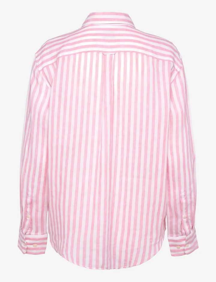 Reg linen striped shirt