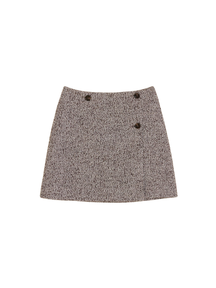 Emi Herrinbone Skirt