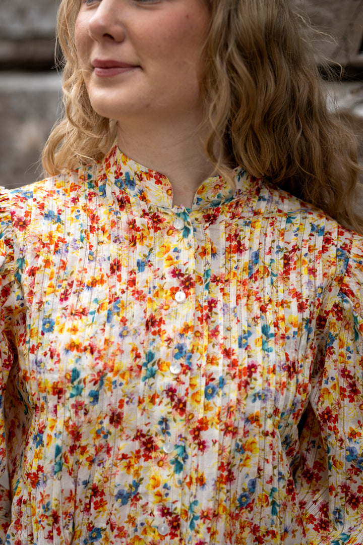Striped Puffed Blouse