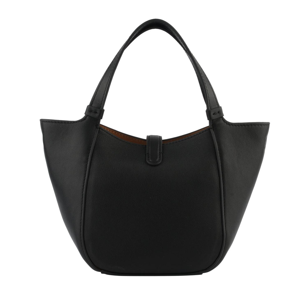Cowhide leather convertible nano size shopper