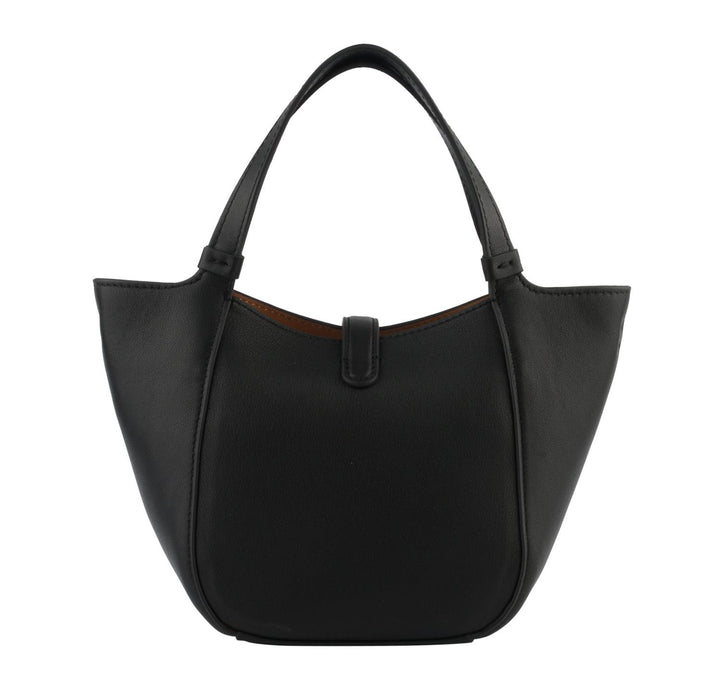 Cowhide leather convertible nano size shopper