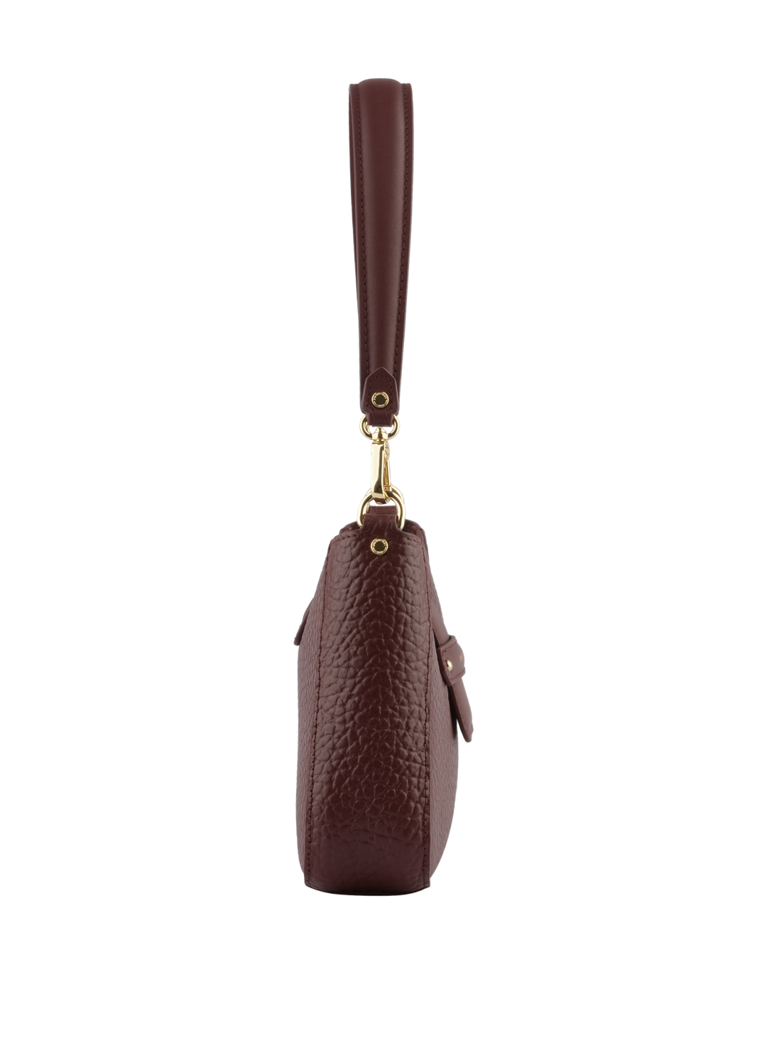 Cowhide leather small size shoulder bag
