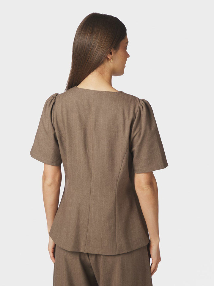 Jules Pinstripe Blouse