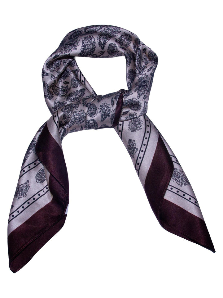 Skjerf paisley SILKE 70x70cm