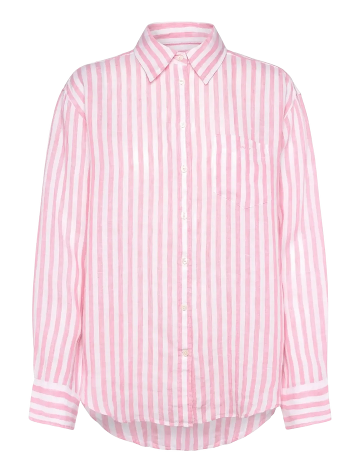 Reg linen striped shirt
