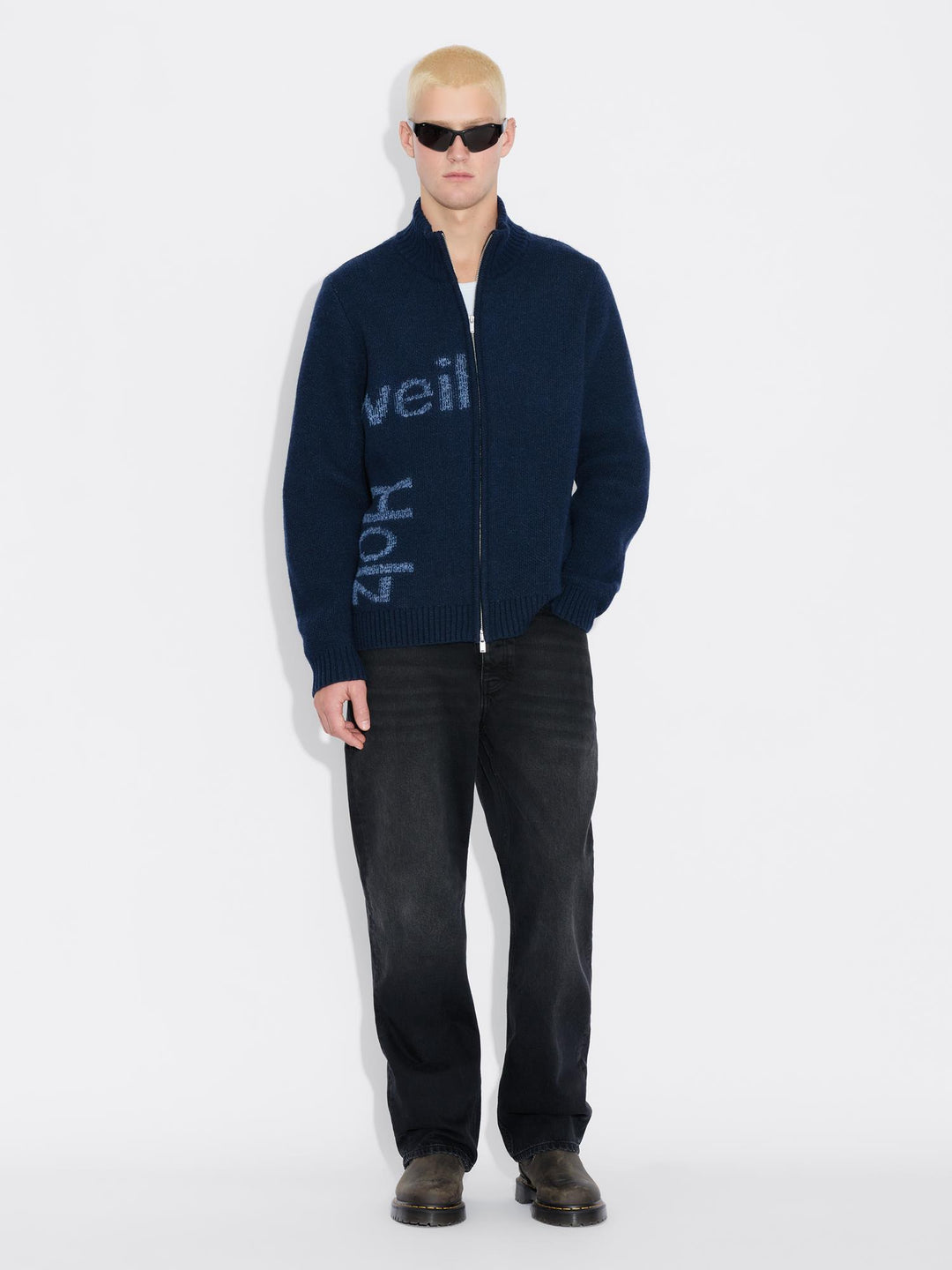 Haza Logo Zip Cardigan