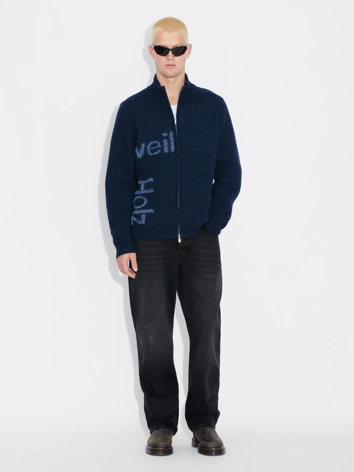 Haza Logo Zip Cardigan