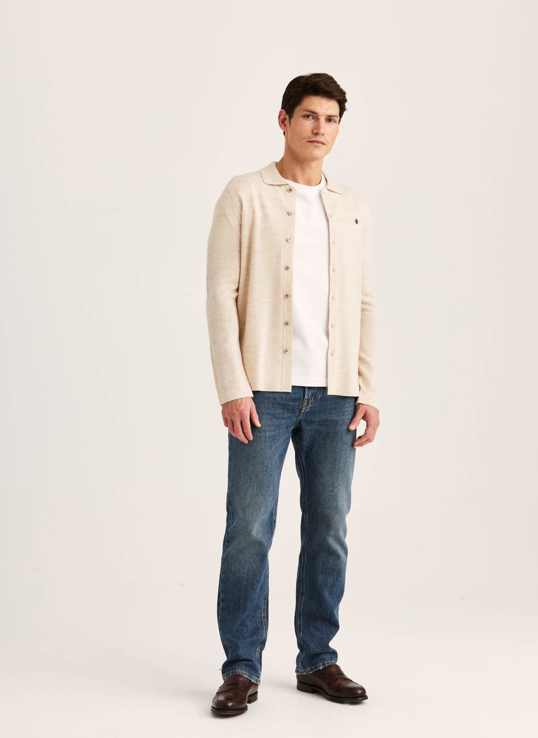 Merino Shirt Cardigan