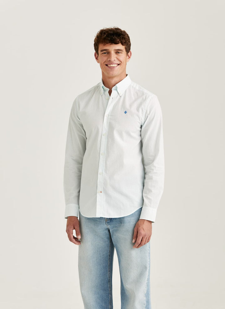 Seersucker Shirt-Slim