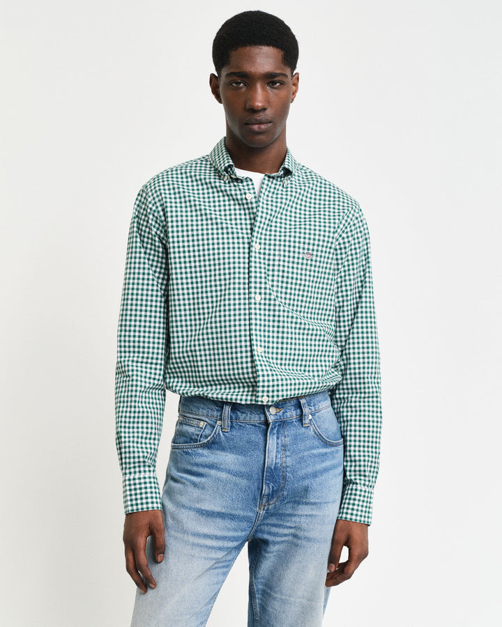 Reg Classic Poplin Gingham Shirt