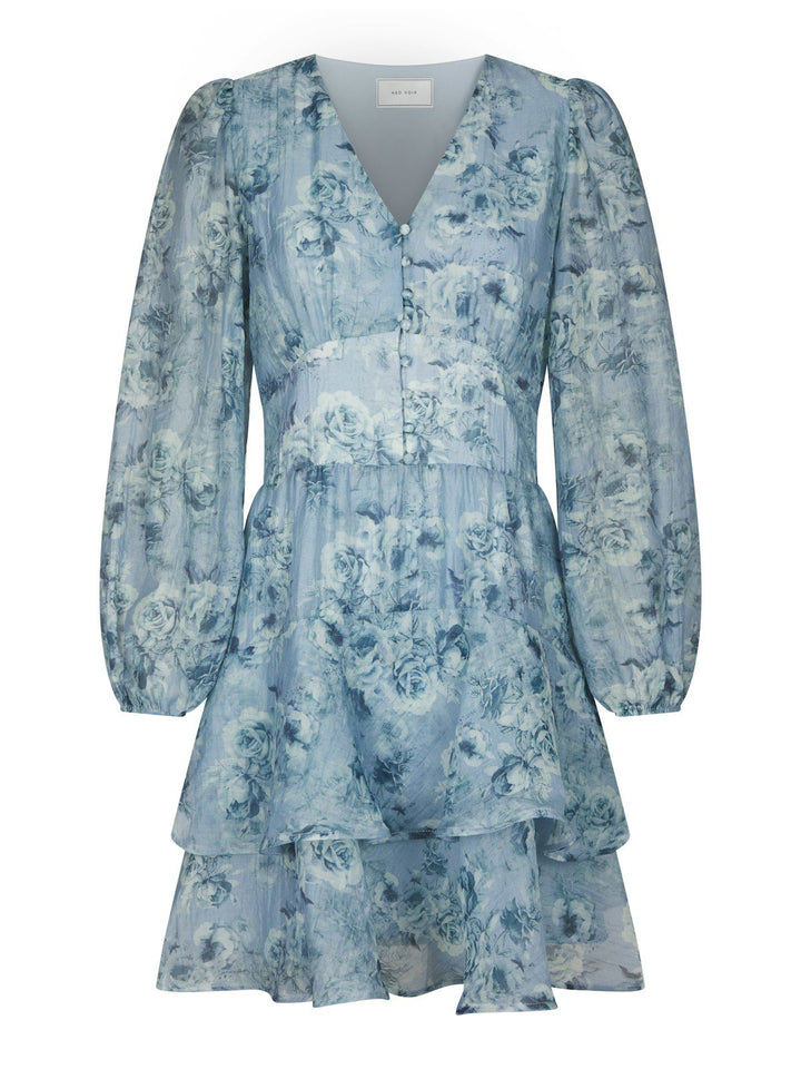 Mabella Crepe Print Dress