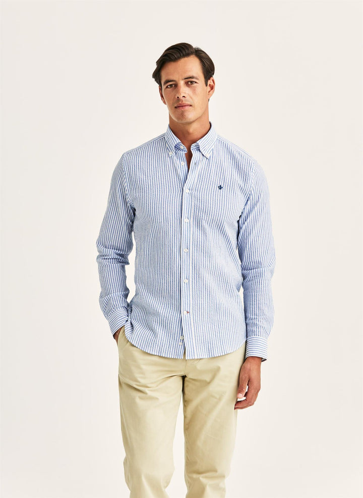 Morris Seersucker Shirt-Slim