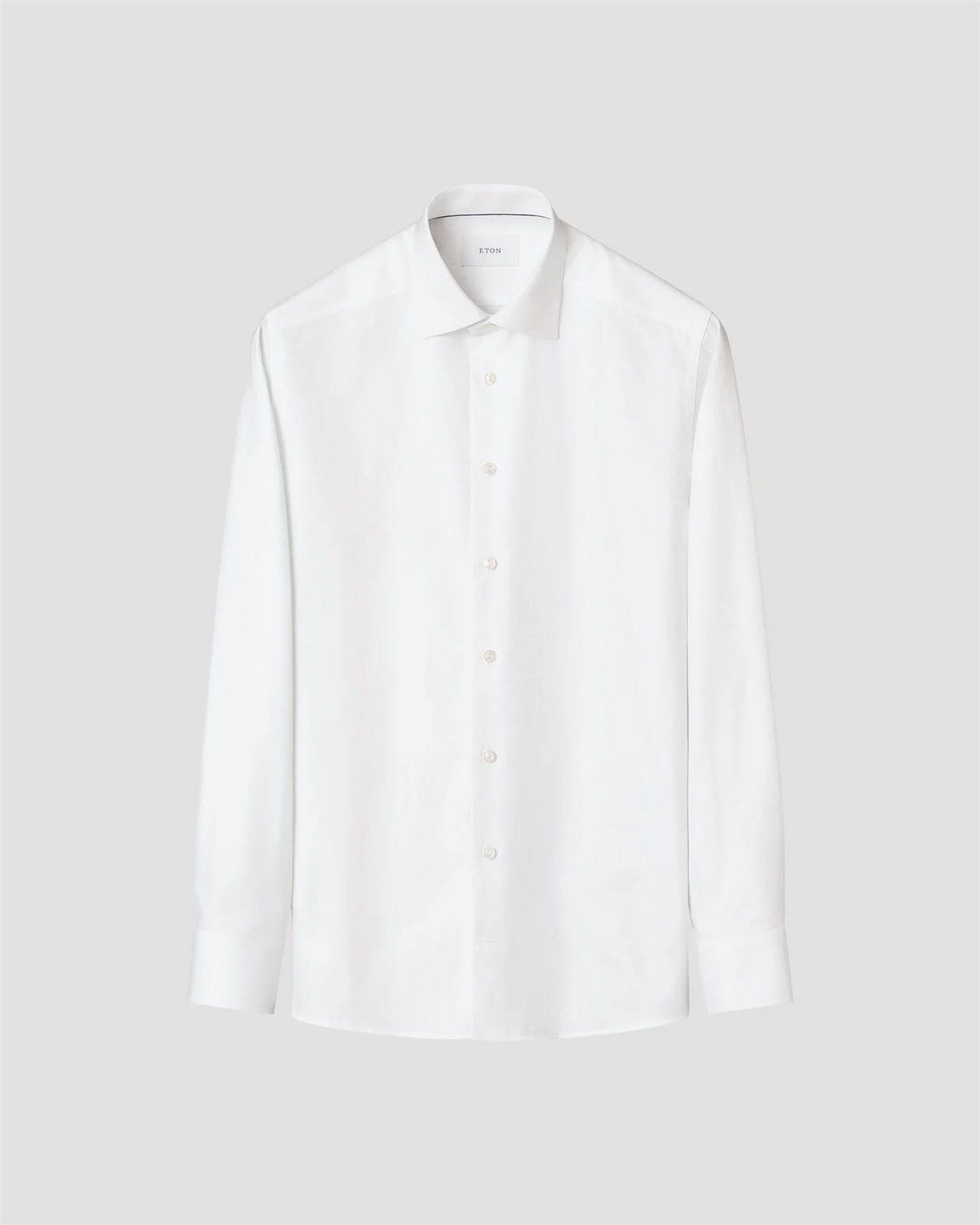 Contemporary Solid Textured Twill Shirt