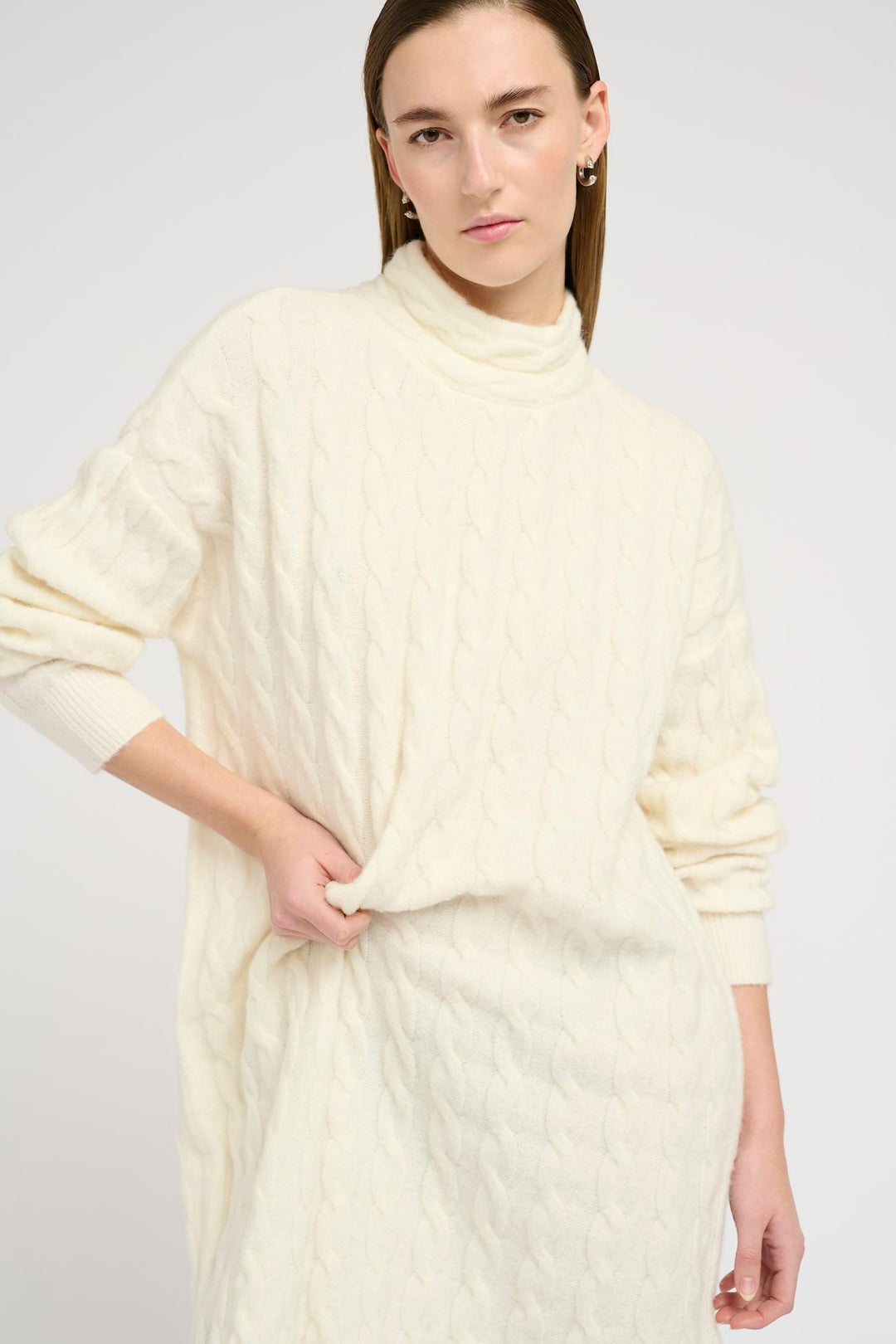 AlphaGZ Cable Knit Dress