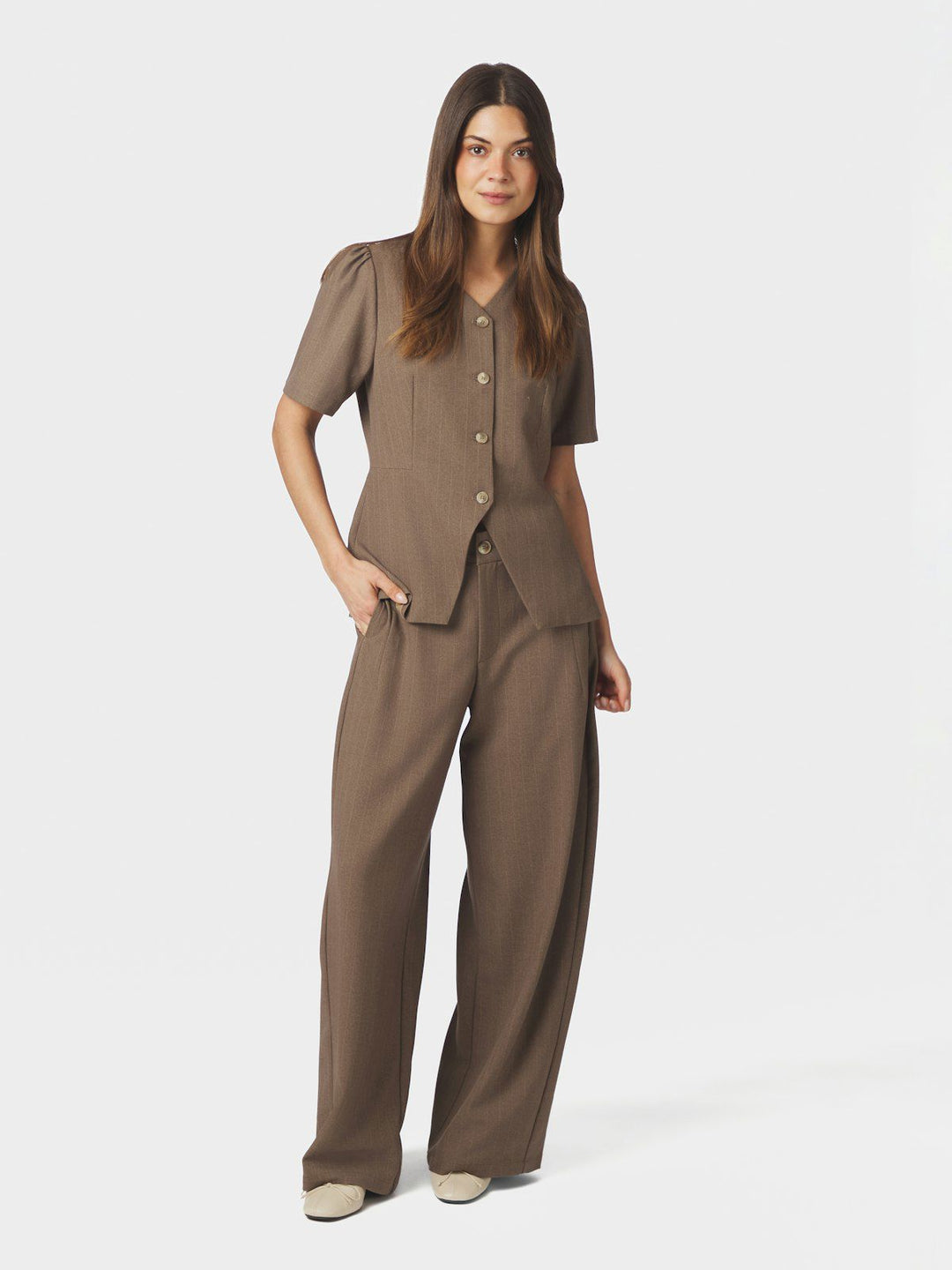 Jules Pinstripe Blouse