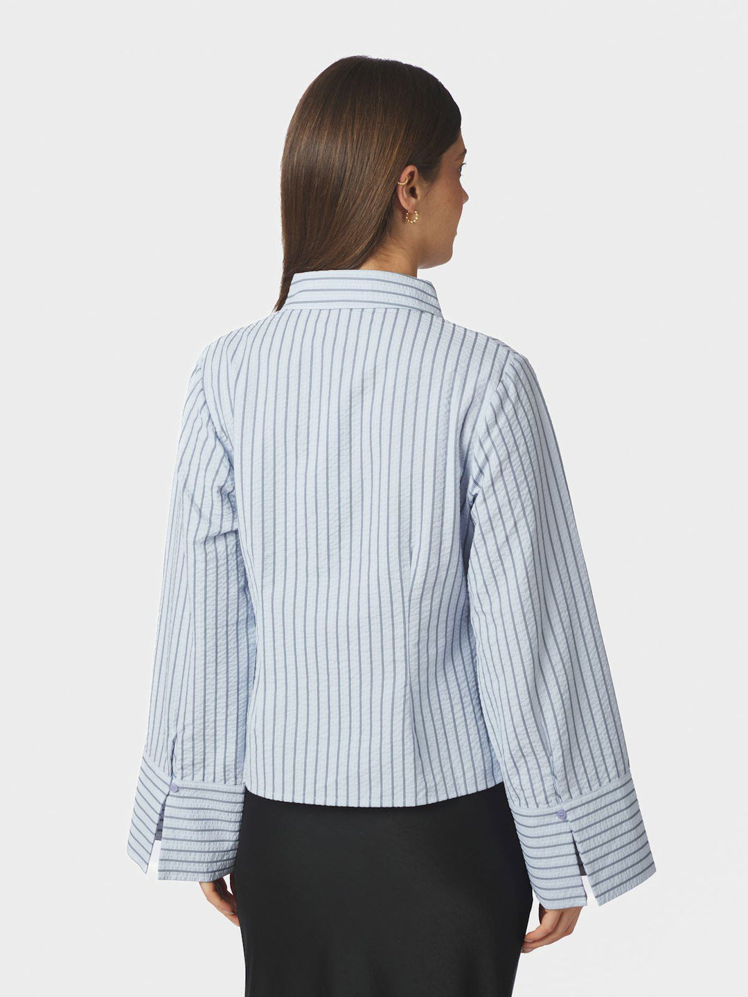 Rosa Striped Crepe Shirt
