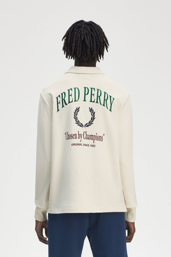Embroided Champion Collared Sweatshirt