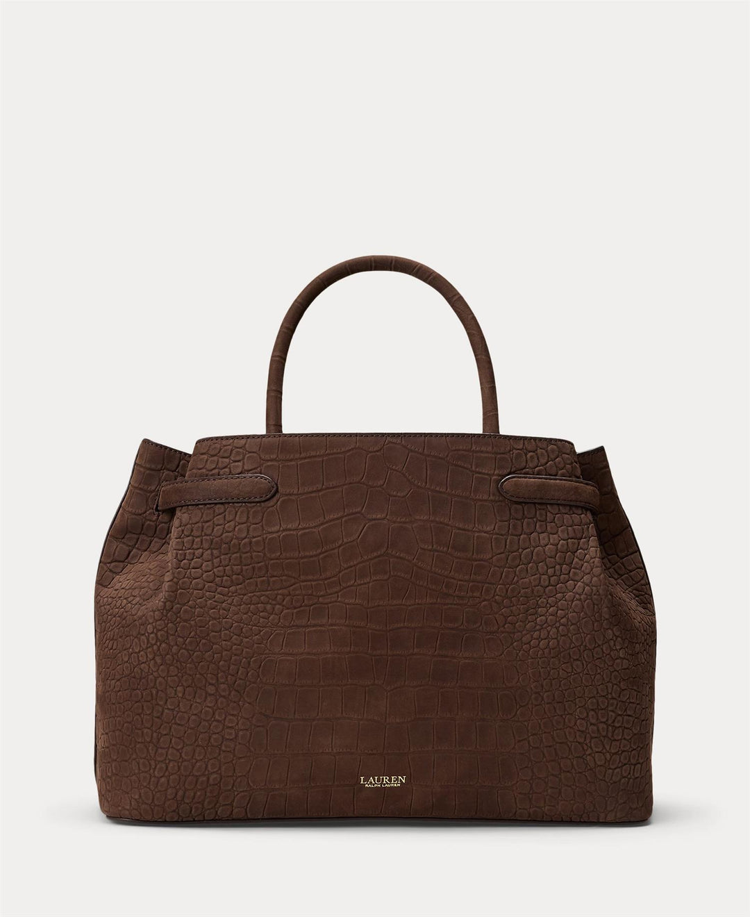 Embossed Nubuck Large Blaike Satchel