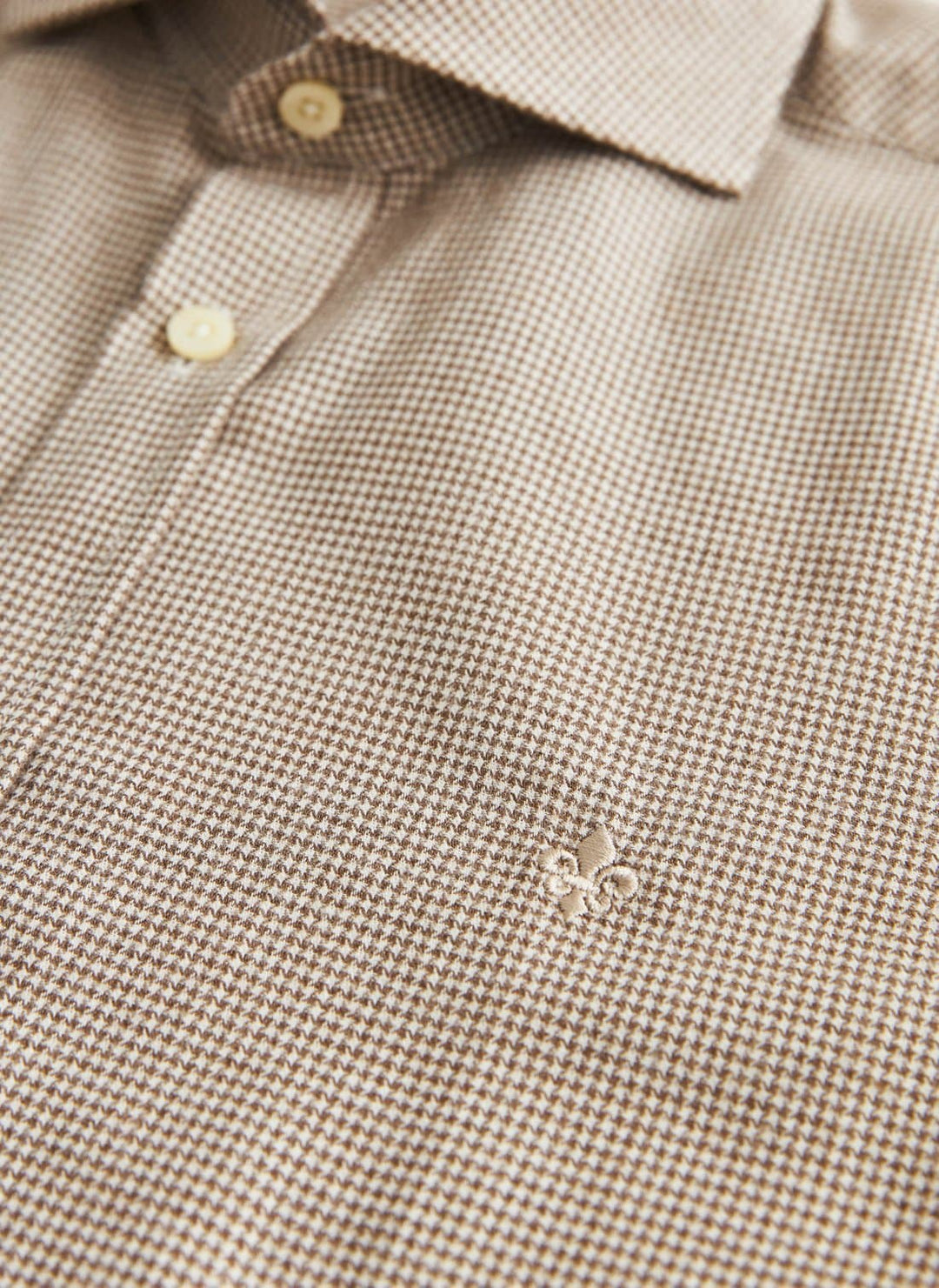 Soft Twill Dogtooth Shirt slim