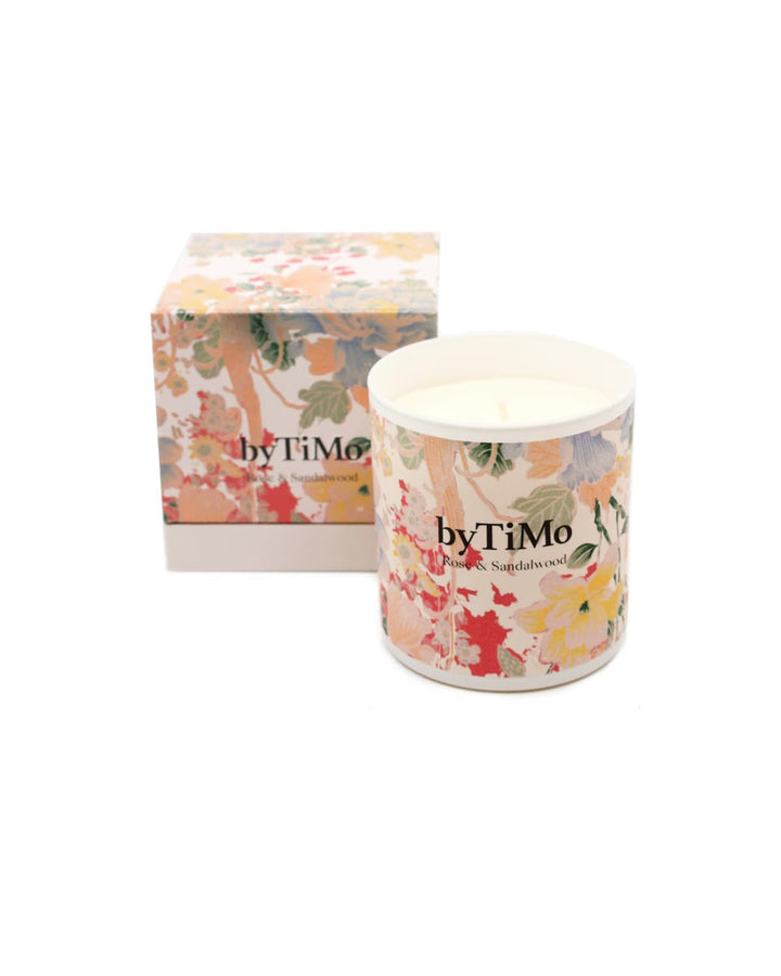 Rose and sandalwood Scented Candle