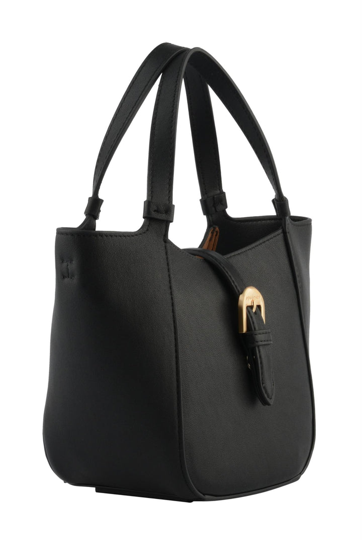 Cowhide leather convertible nano size shopper