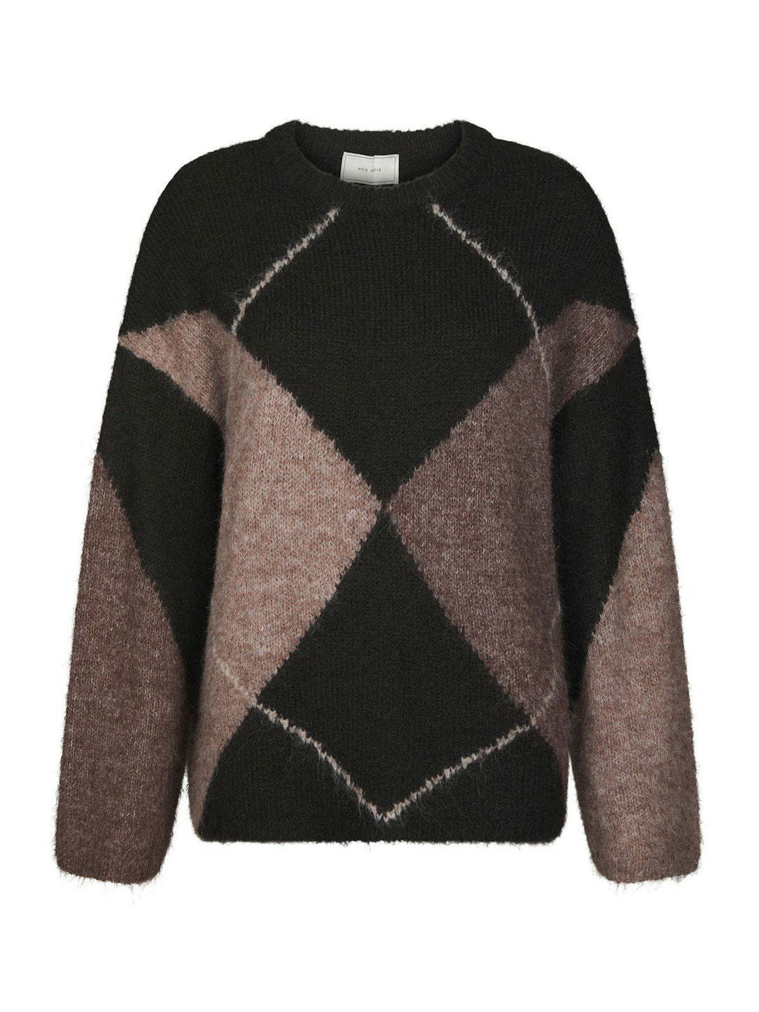 Inga Check Fluff Knit Blouse