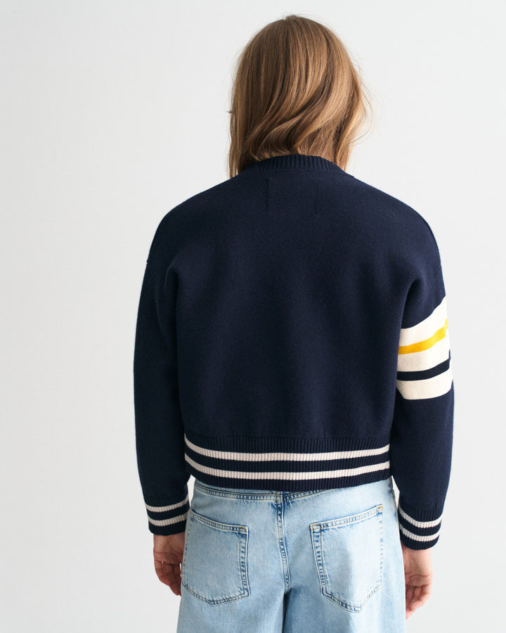 Gant Varsity Knitted Jacket