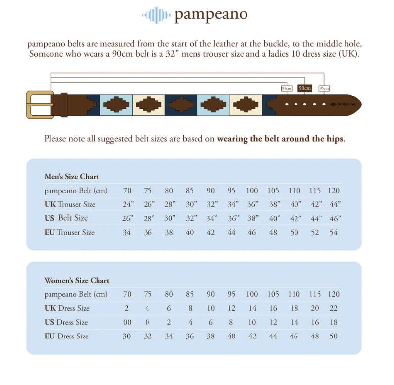 Bordado pampeano belt