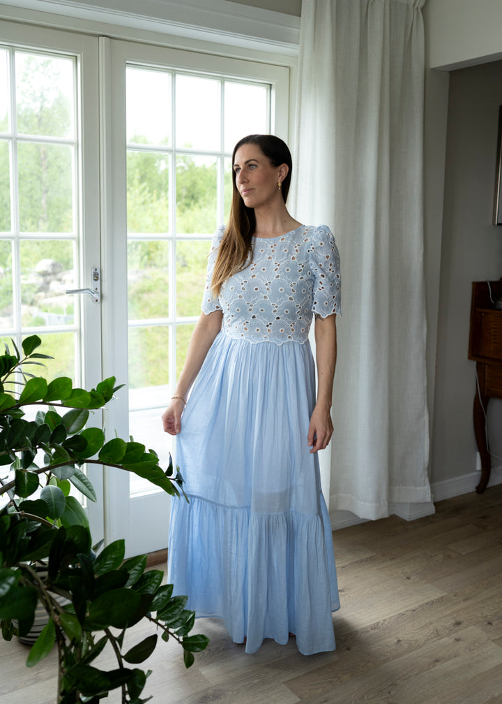 Broderie Anglaise Maxi Dress