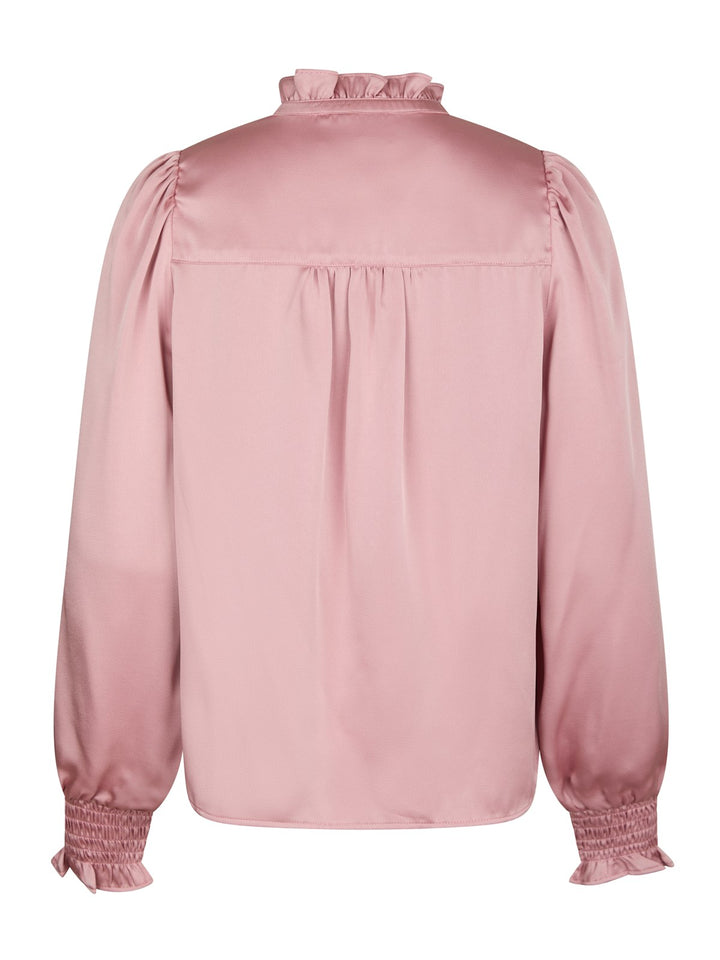 Delsie Drapy Sateen Blouse