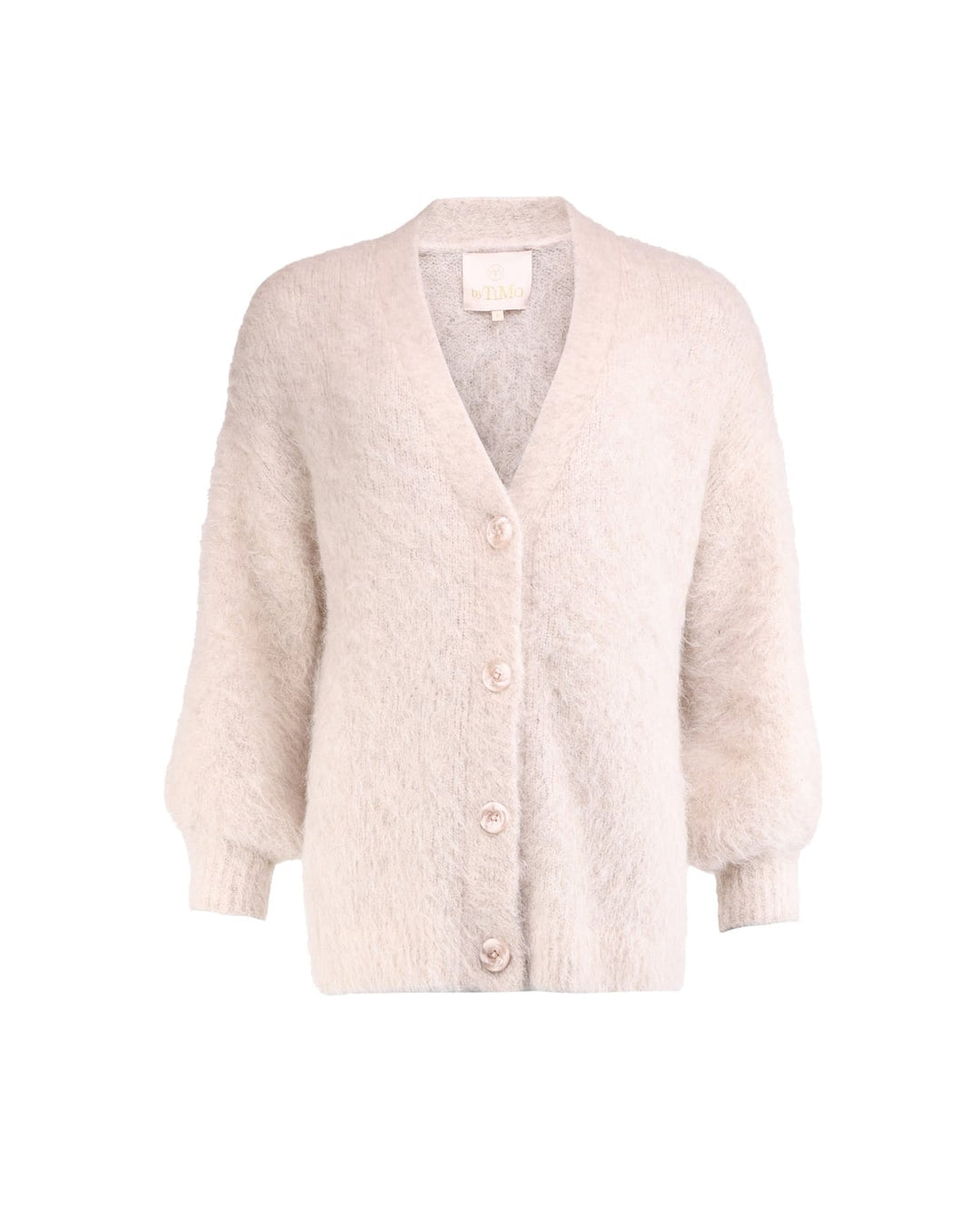 Hairy Knit V-Neck Jacket