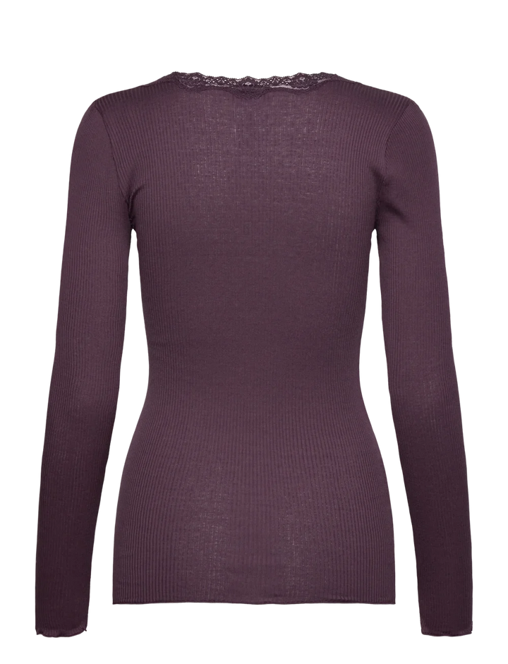 RWBabette LS U-neck Lace T-shirt