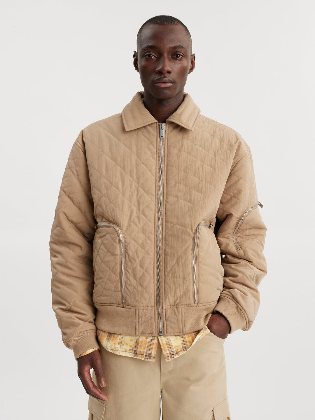 Lark Quilted Bomber Jacket