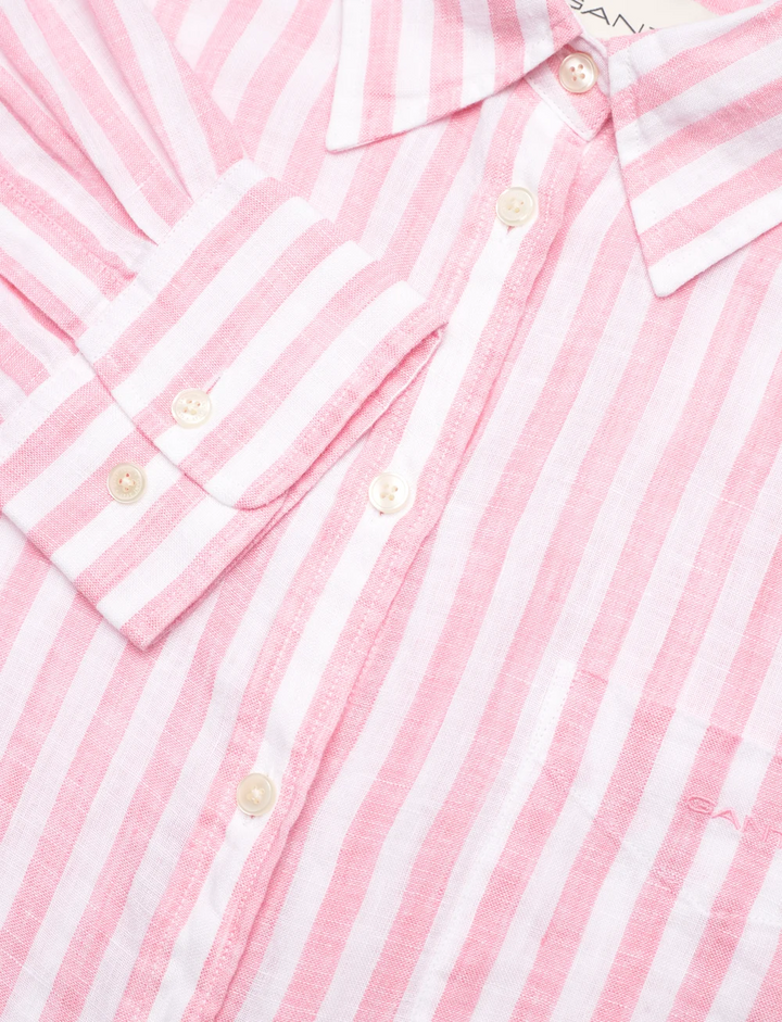 Reg linen striped shirt