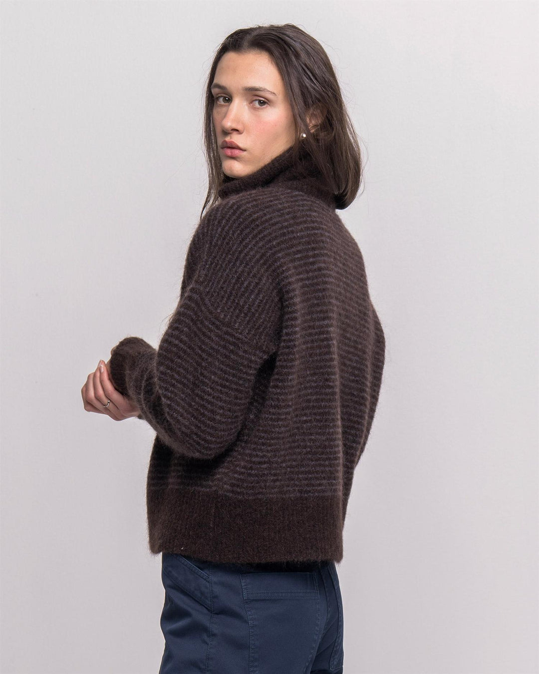 Suzy stripe mohair